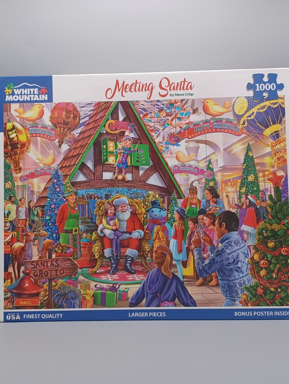 White Mountain Meeting Santa Puzzle Complete